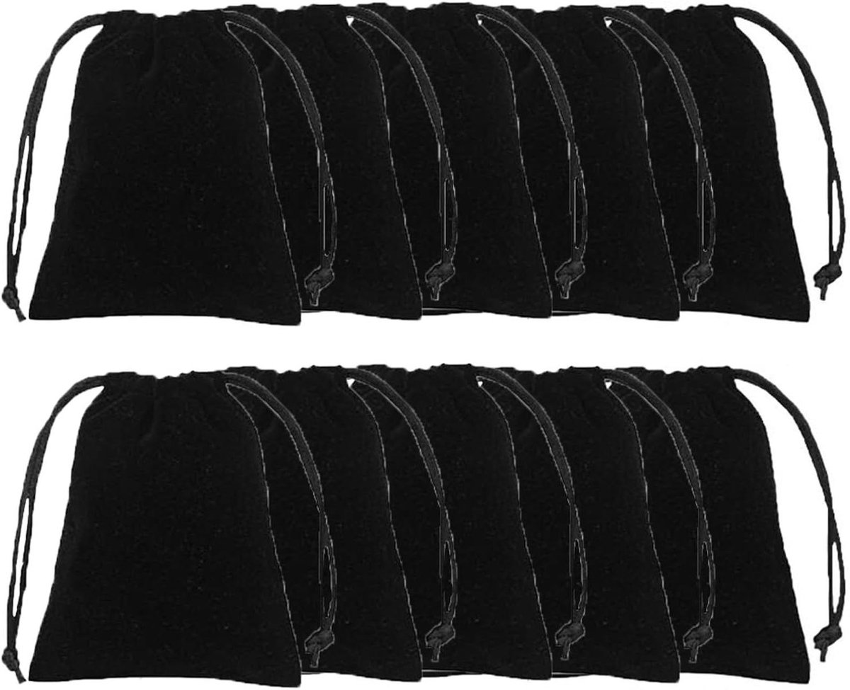 Zijden zakje 7 x 9 cm Sieradenzakjes Cadeauzakjes Trekkoord Sieradentasje Snoepzakjes Bruiloftsgunstzakje voor Bruiloftsfeest Kerst Pakket van 10