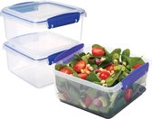 Sistema - Klip It Plus Lunchbox 1.2L 3-Pack 4St.