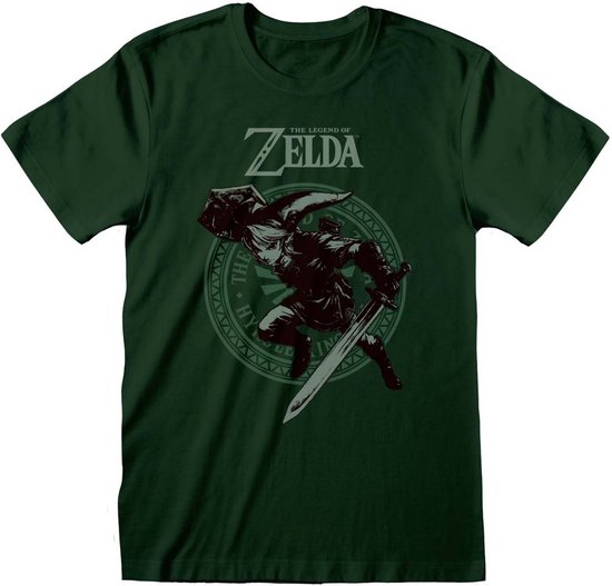 The Legend Of Zelda Link T-shirt groen L Heren
