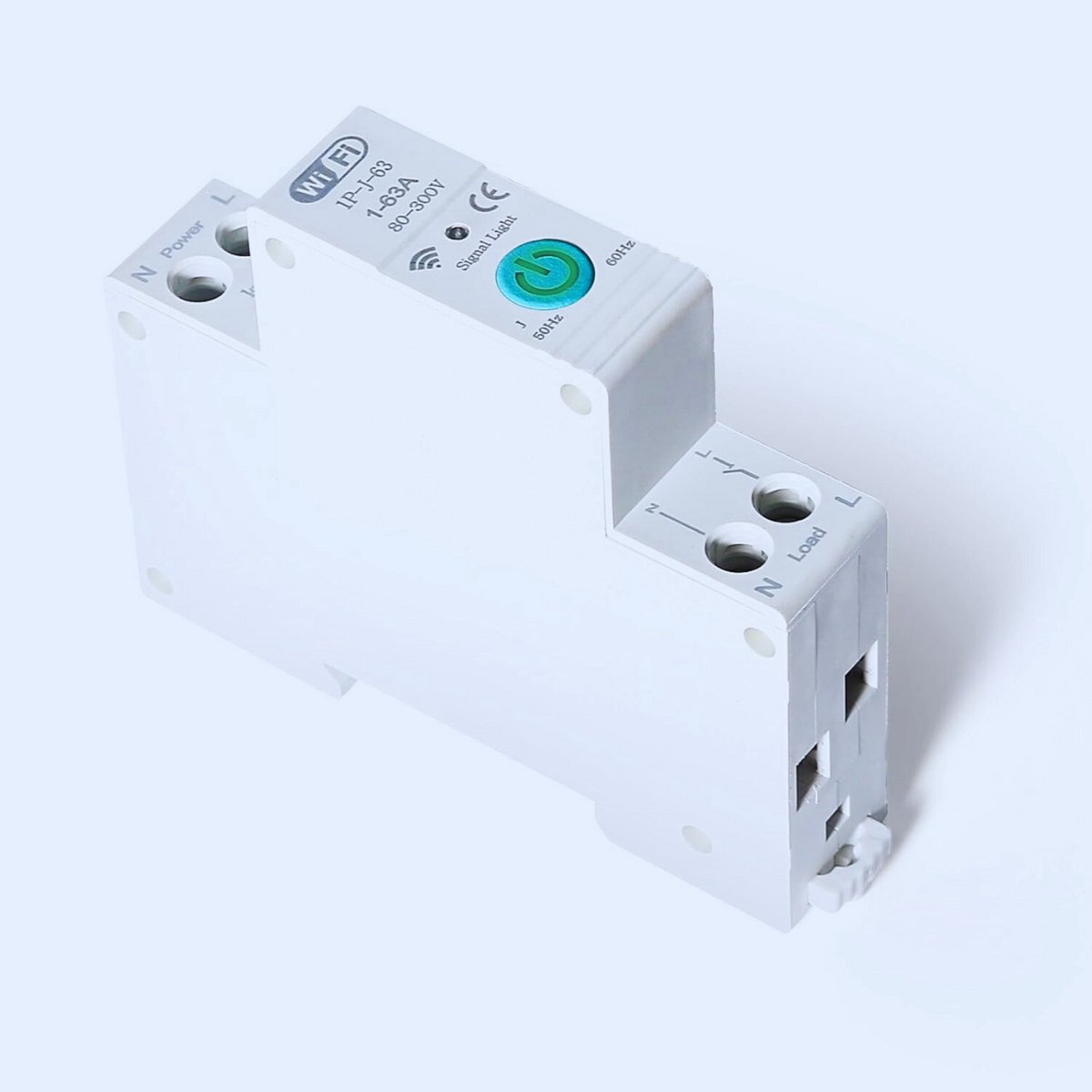 Tuya Wifi Smart Stroomonderbreker -1P 63a Din Rail - Op Afstand bedienbaar