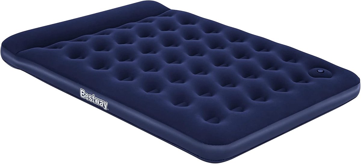 Luchtbed met Interne Voetpomp Double XL - 203 x 152 x 28 cm voor Binnen en Buiten