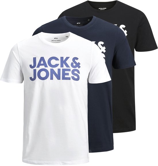 Jack&Jones T-shirt JJECORP LOGO TEE O-NECK 3PK Set de 3