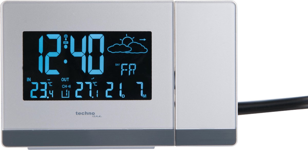 WT 536 - moderne radio - projectiewekker met temperatuurweergave | TL