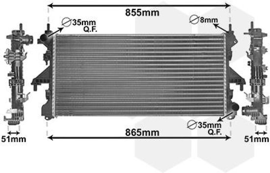 RADIATOR VOOR CITROEN JUMPER 2006-2014 | bol