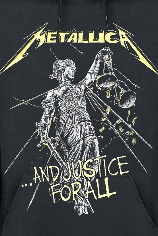 Sweat à capuche/pull Metallica - S- And Justice For All Tracks Zwart