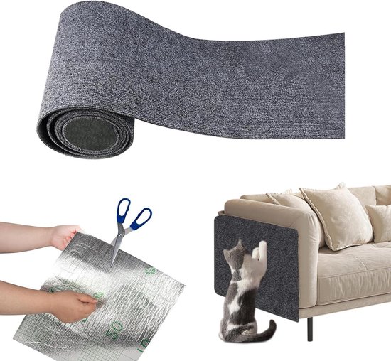 Krabmat, zelfklevend, kattenkrabplank, krabwand, doe-het-zelf