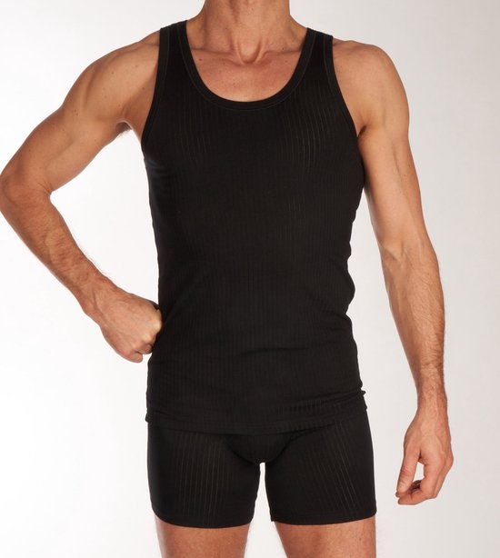 Maillot de corps homme Schieser Authentic - lot de 2 - Zwart - Taille 2XL