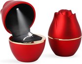 LED Ringen Dozen in Roze Vorm - Sieraden Opslag met Verlichting voor Oorbellen en Ringen