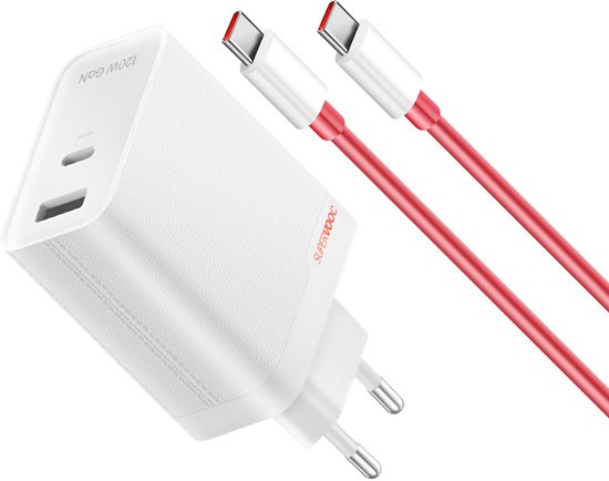 OnePlus 5461100631 oplader voor mobiele apparatuur Universeel Wit AC Snel opladen Binnen