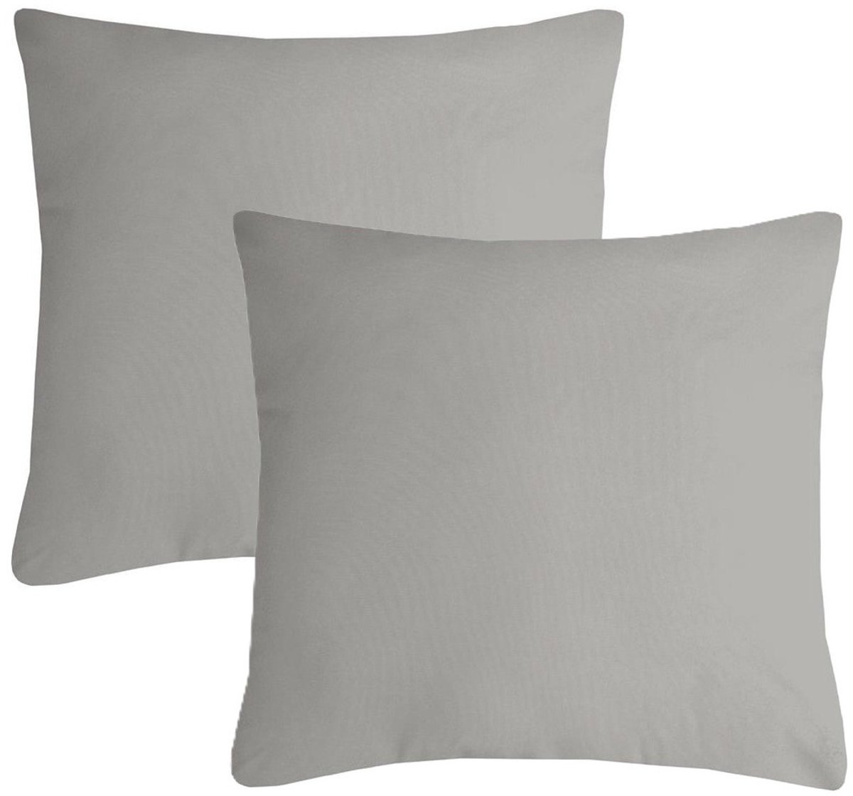 Stof Textile sierkussen Nelson - 2x - lichtgrijs - 60 x 60 cm - bank kussens - zitkussens - binnen/buiten - polyester