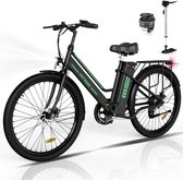 Bol.com Hitway Elektrische Fiets BK8S - Trendy 26 Inch City Commuter EBike met Afneembare Lithium Batterij - E-Bike met 250W Mot... aanbieding