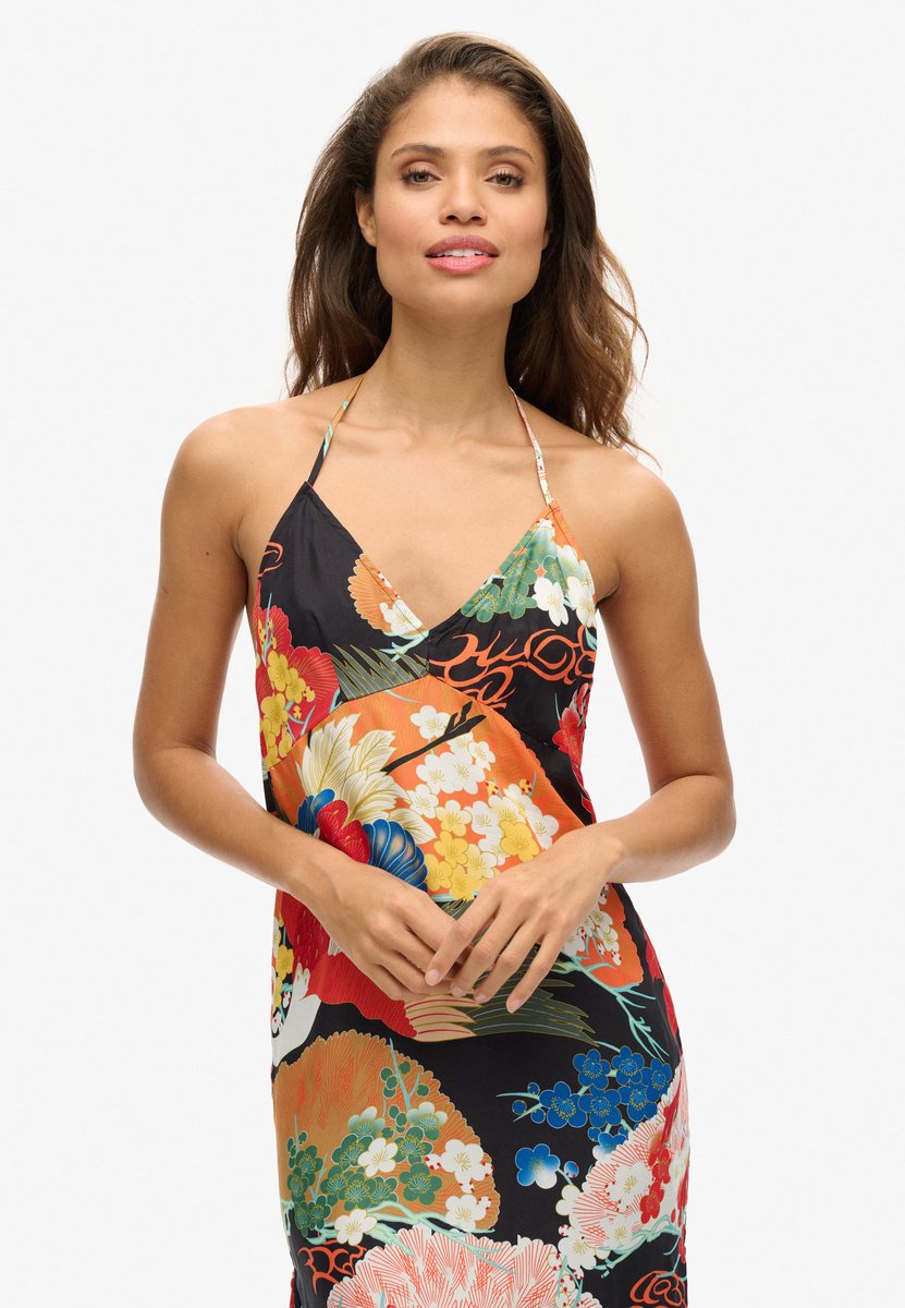 Superdry Halflange slipjurk met print Dames Jurken Multicolor