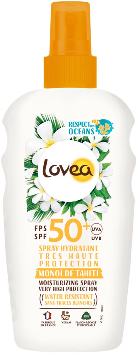 Goedkoopste 2x Lovea Sun Zonnebrand Spray SPF 50 150 ml