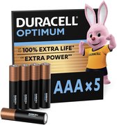 Duracell Optimum AAA - alkaline batterijen - 1,5V, LR03 - 5 stuks