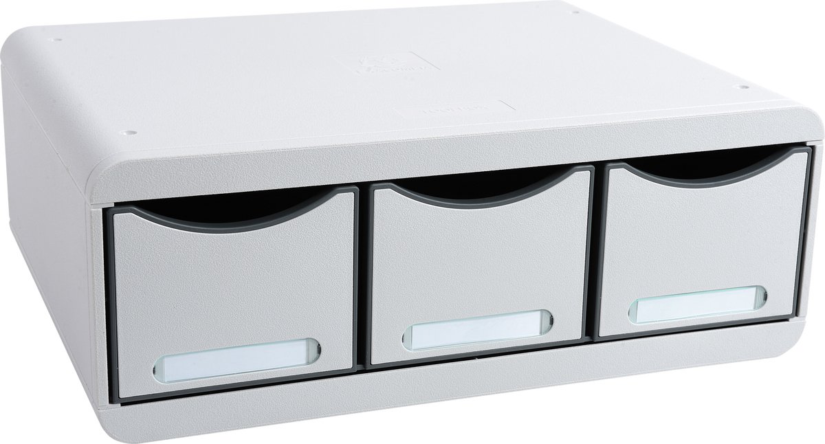 Goedkoopste Exacompta TOOLBOX MAXI 3 lades Office - Lichtgrijs - 318740D
