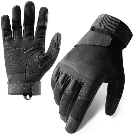Harde knokkel tactische handschoenen voor mannen en vrouwen - met touchscreen vingers - knokkelbescherming - antislip en winddichte handschoenen - voor buitenwerk, schieten, motorrijden, fietsen, jagen (XL)
