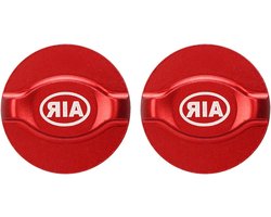 Fietsvoorvorkafdekking Ophangkap Rode Gegalvaniseerde Aluminiumlegering - Schokabsorptie Luchtgas Schouderafdekking | Ventielbeschermer - 2 Stuks | Voor MTB Racefiets - Onderdelen en Bescherming