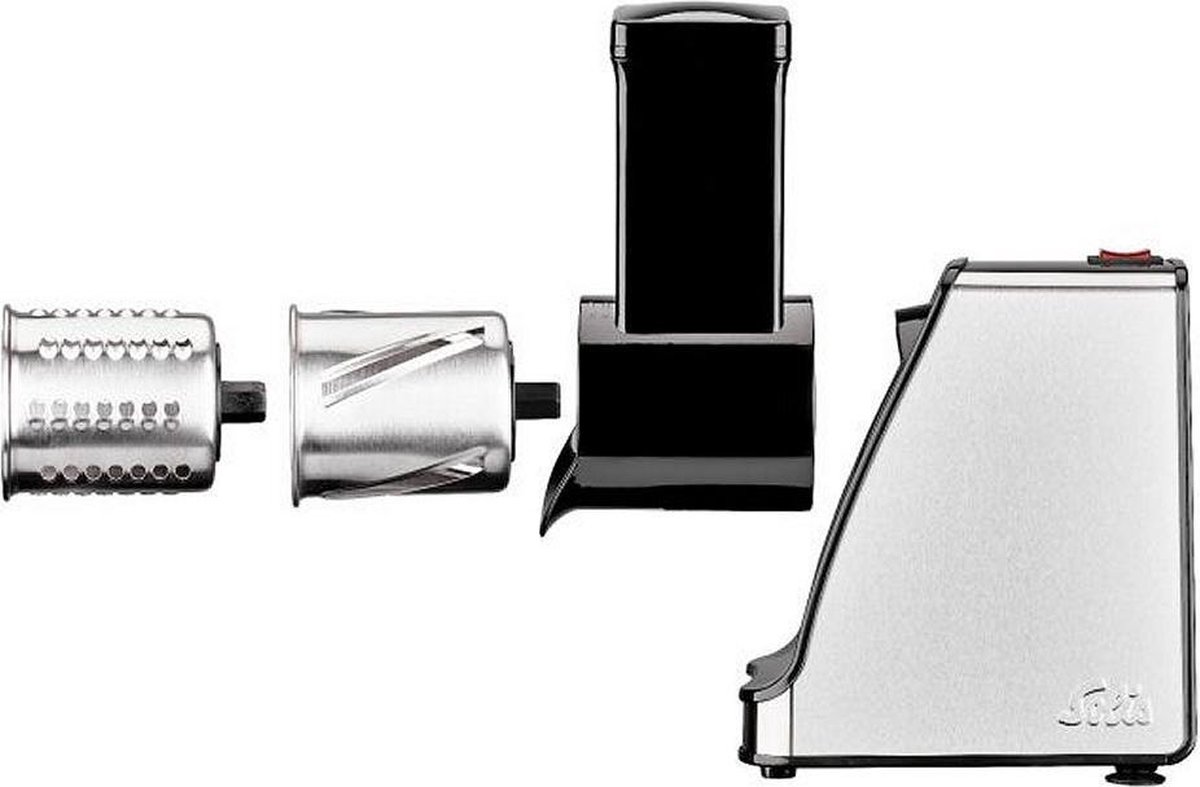 Solis Slice & More 8401 Multifunctionele Groentesnijder en Rasp - RVS Foodprocessor - Hakmolen Elektrisch - Chopper - Zilver thumbnail 5