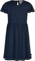 Creamie - jersey jurk - effen blauw - Maat 128