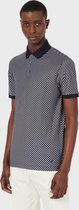 Emporio Armani Jacquard Polo Blauw  heren maat M