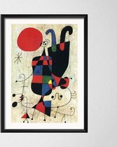 Joan Miro Poster 3 - 50x70cm Canvas - Multi-color