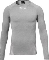 Kempa Attitude Thermo Shirt Lange Mouw Kind Donker Grijs Melage Maat 128