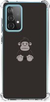 Smartphone hoesje Geschikt voor Samsung Galaxy A52 4G/5G Hoesje Bumper met transparante rand Gorilla