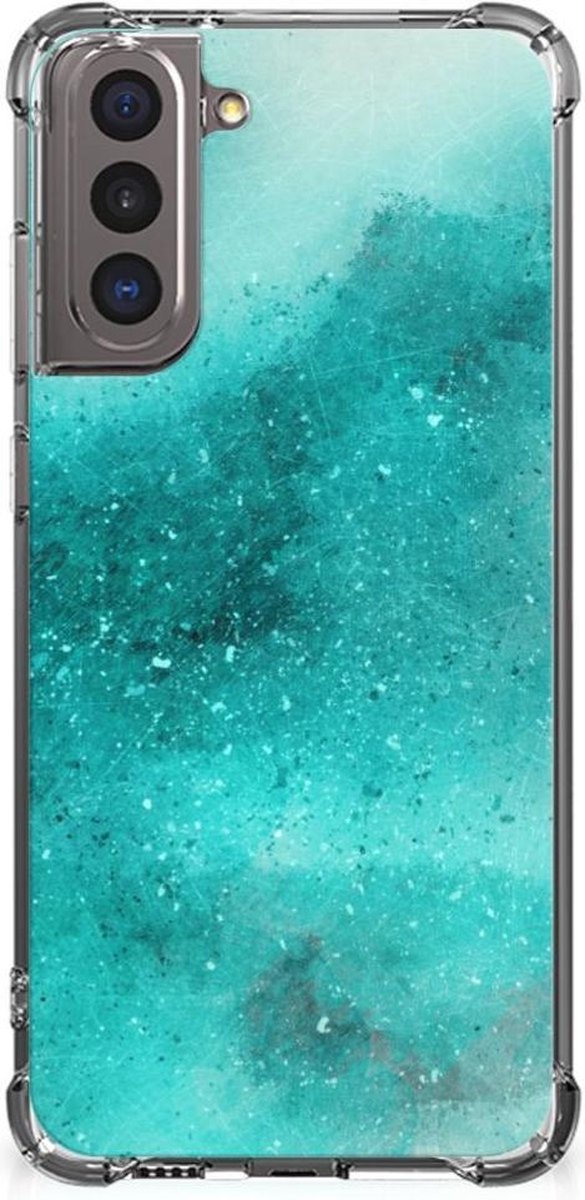 Back Cover Samsung Galaxy S21 Painting Blue