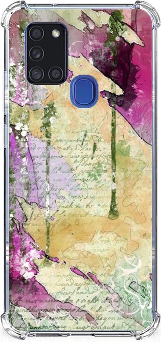 Back Cover Samsung Galaxy A21s Letter Painting