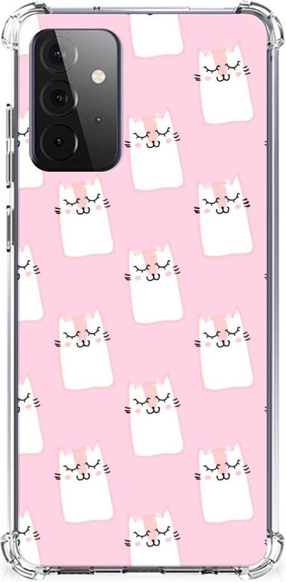 Samsung Galaxy A72 4G/5G Case Anti-shock Sleeping Cats