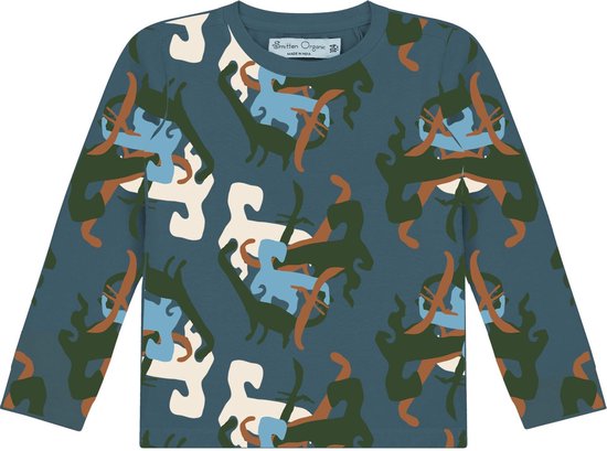 Lange mouwen T-shirt met all over 'Dino' print