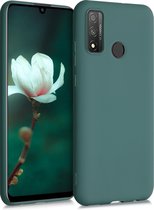 kwmobile telefoonhoesje voor Huawei P Smart (2020) - Hoesje voor smartphone - Back cover in blauwgroen