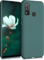 kwmobile telefoonhoesje geschikt voor Huawei P Smart (2020) - Hoesje voor smartphone - Back cover in blauwgroen