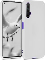 kwmobile telefoonhoesje voor Huawei Nova 5T - Hoesje voor smartphone - Back cover in mat lichtgrijs