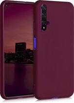 kwmobile telefoonhoesje geschikt voor Huawei Nova 5T - Hoesje voor smartphone - Back cover in bordeaux-violet
