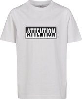 Urban Classics Kinder Tshirt -Kids 122- Attention Wit