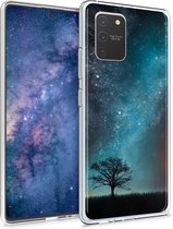 kwmobile telefoonhoesje voor Samsung Galaxy S10 Lite - Hoesje voor smartphone in blauw / grijs / zwart - Sterrenstelsel en Boom design