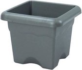 PLASTIKEN Vierkante bloempot Ø 26 cm - Antraciet