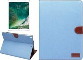 Denim Doek Textuur Oppervlak Horizontaal Flip Leren Beschermhoes met Houder & Kaartsleuven & Portemonnee & Slaap voor iPad Pro 10,5 inch & iPad Air (2019) (Babyblauw)