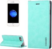 GOOSPERY BLUE MOON voor iPhone 8 & 7 Crazy Horse Texture Horizontale Flip Leren Case met Kaartsleuven & Portemonnee & Houder (Mintgroen)