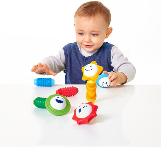 SmartMax My First Sounds & Senses - Magnetisch Sensorisch Speelgoed - 8-Delige Bouwset met Geluid en Structuur - Educatief Speelgoed voor Peuters - Vanaf 1 Jaar