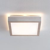 Lindby - LED plafondlamp - 1licht - aluminium, acryl - H: 7.5 cm - aluminium, wit - Inclusief lichtbron