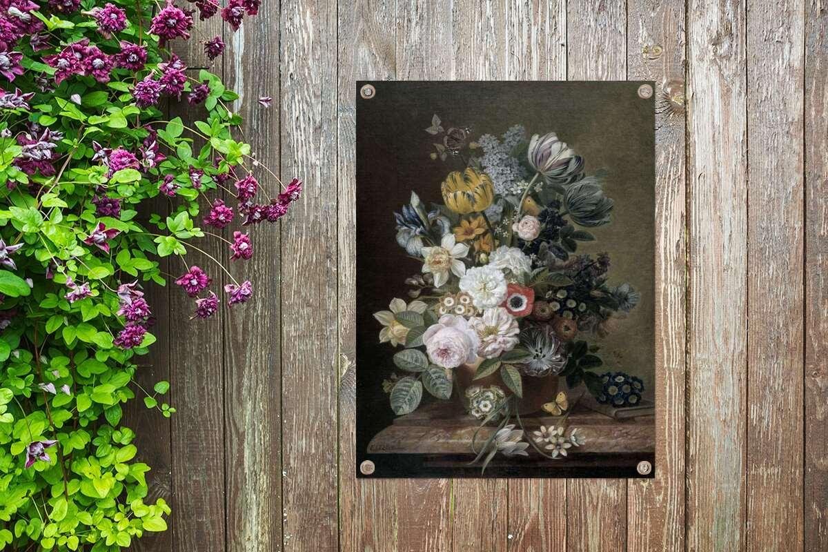 Tuin decoratie Tuin Stilleven met bloemen Schilderij