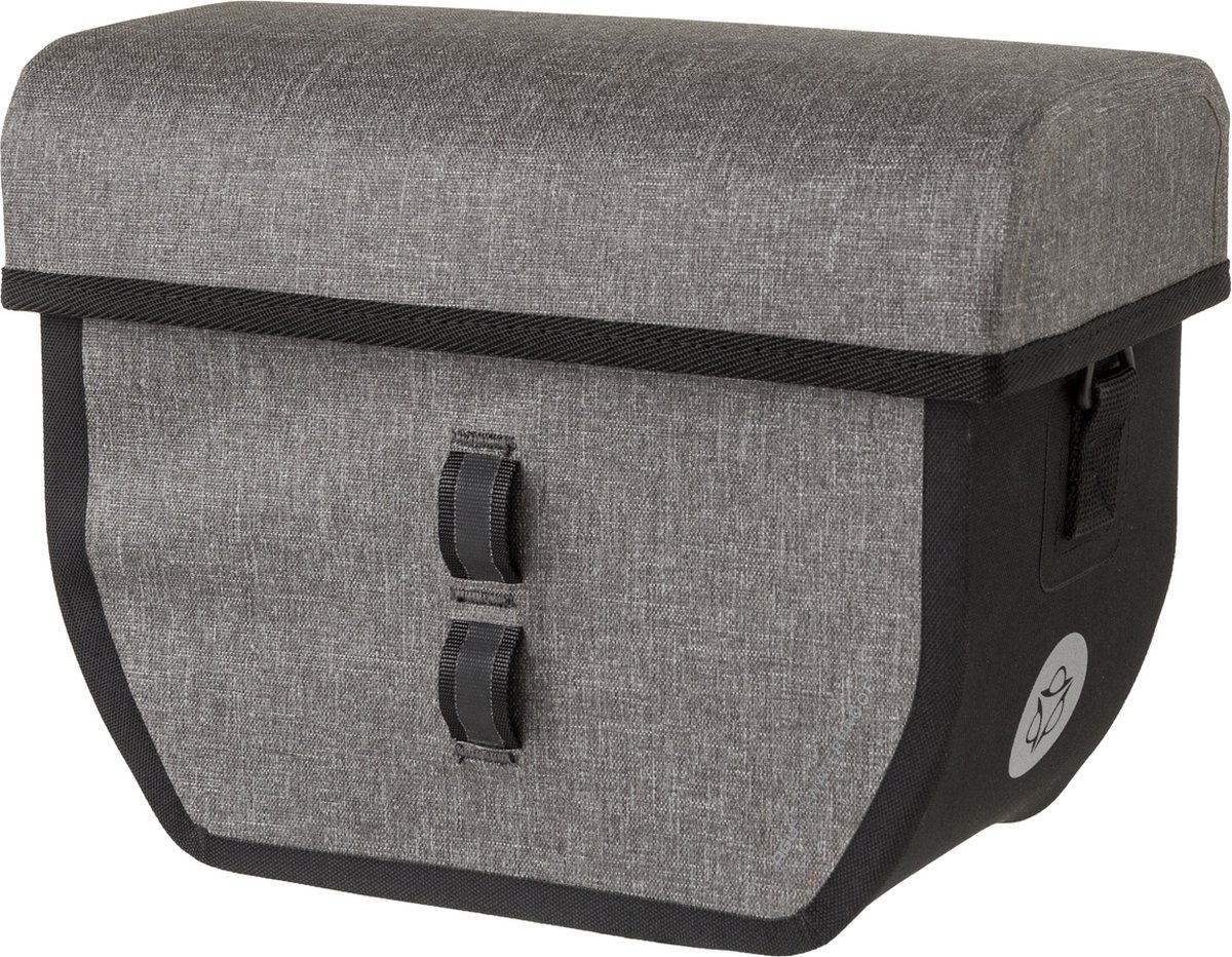 AGU Shelter Tech - Stuurtas - Fietstas - 8L - 100% Waterdicht - KLICKfix compatibel - Afneembare schouderriem - Grijs - Lichtgewicht - 3M Reflectie