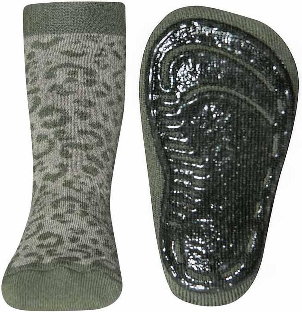 Antislip sokken met wildlife print groen-19/20 - Ewers