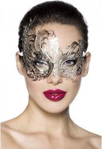 Atixo Kostuum Oogmasker Metal Zilverkleurig