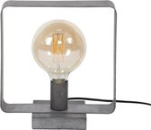 Tafellamp industrieel Remco oud zilver 1-lichts - Slaapkamer lamp - Bedlamp