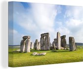 Canvas Schilderij Stonehenge in Engeland - 60x40 cm - Wanddecoratie