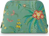 Pip Studio - Grote Make-up Tas - Groen - Fleur Mix