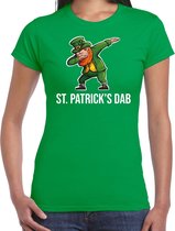 St. Patricks day t-shirt groen voor dames - St. Patricks dab - Ierse feest kleding / outfit / kostuum 2XL